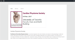 Desktop Screenshot of cardiacphysiome.org