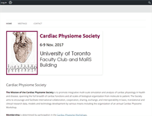 Tablet Screenshot of cardiacphysiome.org